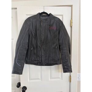 Harley-Davidson Mens Gore-Tex Leather Riding Jacket Black HD50434 Size M